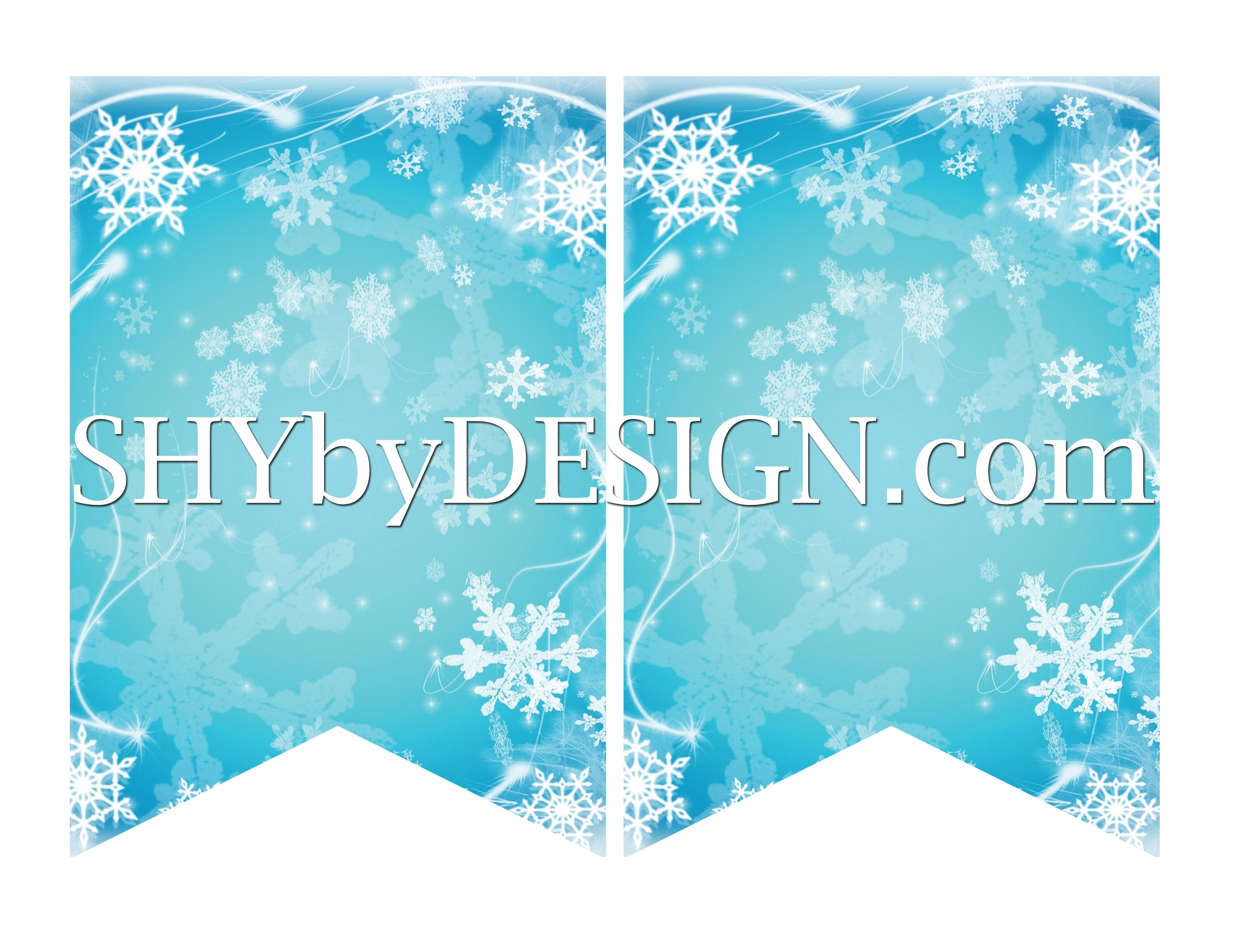 Diy Printable Frozen Banner &amp;amp; Your Own Letters From Shybydesign - Frozen Birthday Banner Printable Free