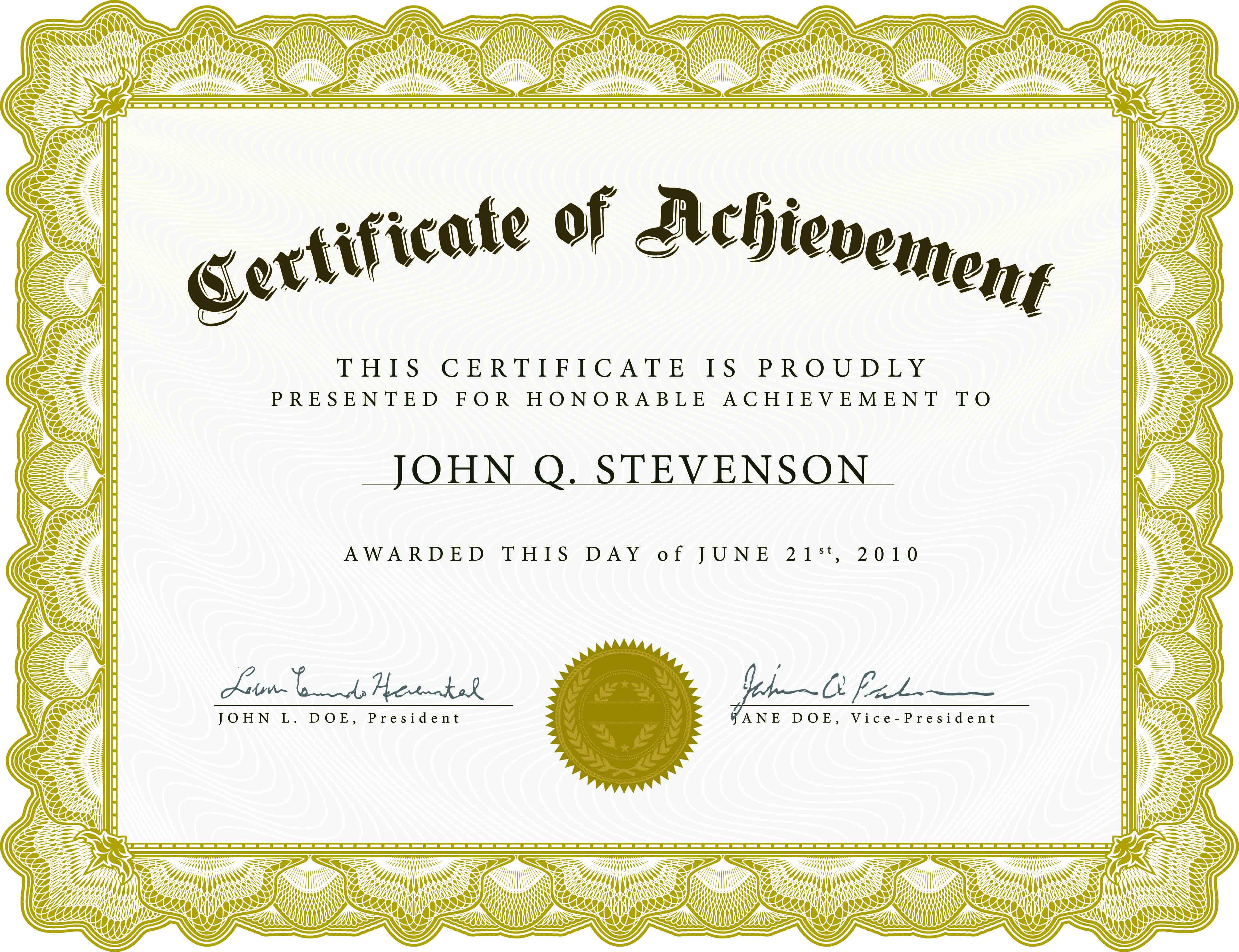 Download Blank Certificate Template X3Hr9Dto | St. Gabriel&amp;#039;s Youth - Free Printable Certificates Of Accomplishment