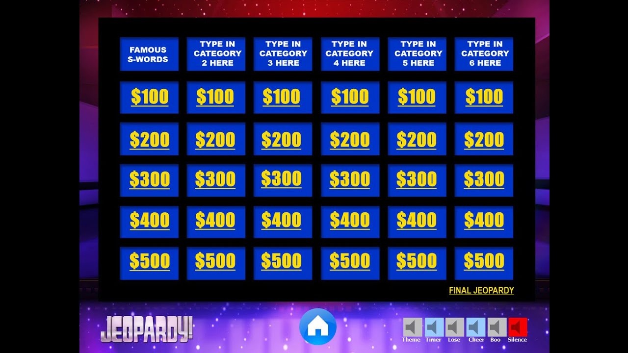 Download The Best Free Jeopardy Powerpoint Template - How To Make - Free Printable Jeopardy Template