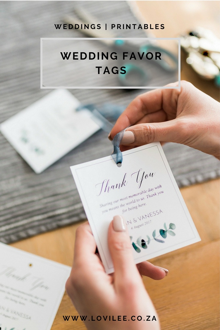 Download These Free Printable Wedding Thank You Tags | Lovilee Blog - Free Printable Wedding Favor Tags