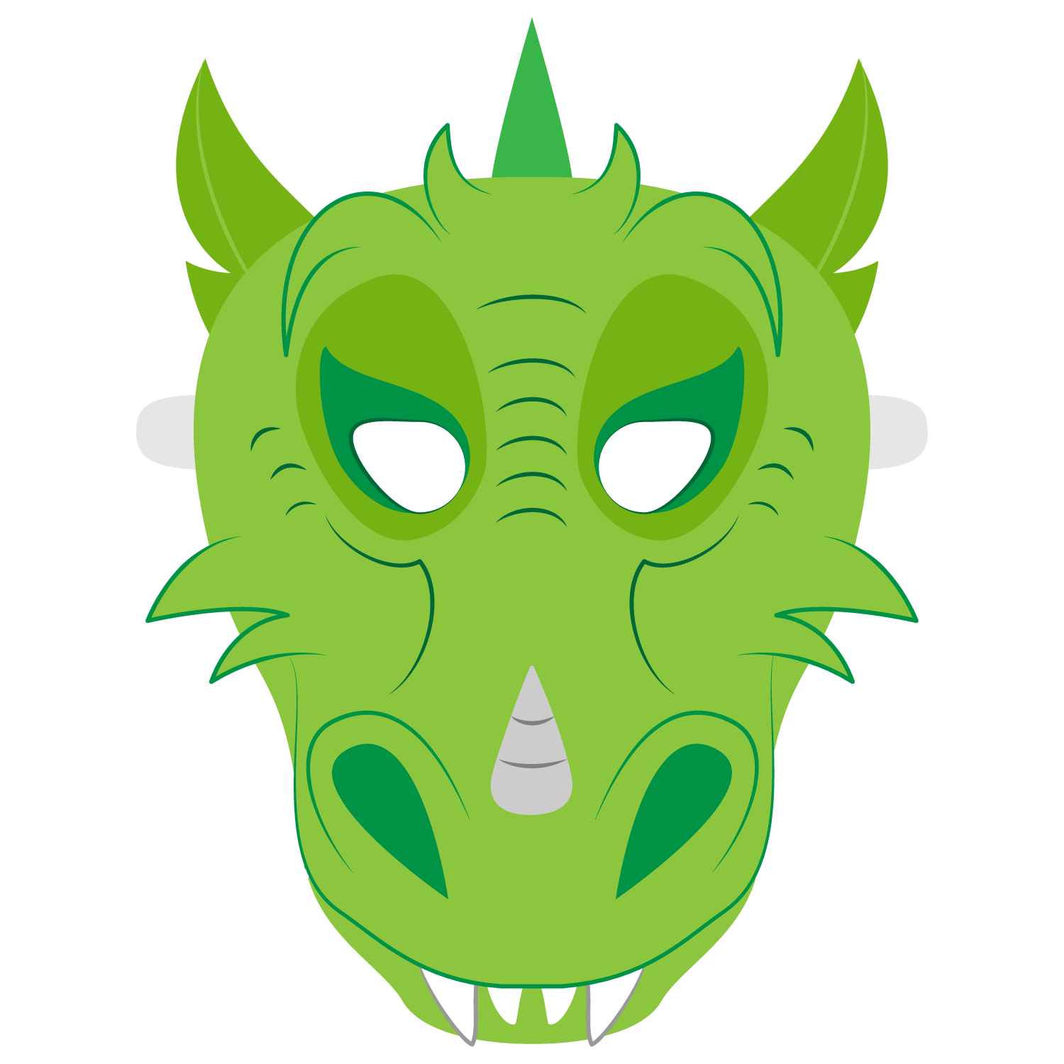 Dragon Mask Template | Free Printable Papercraft Templates - Dragon Mask Printable Free