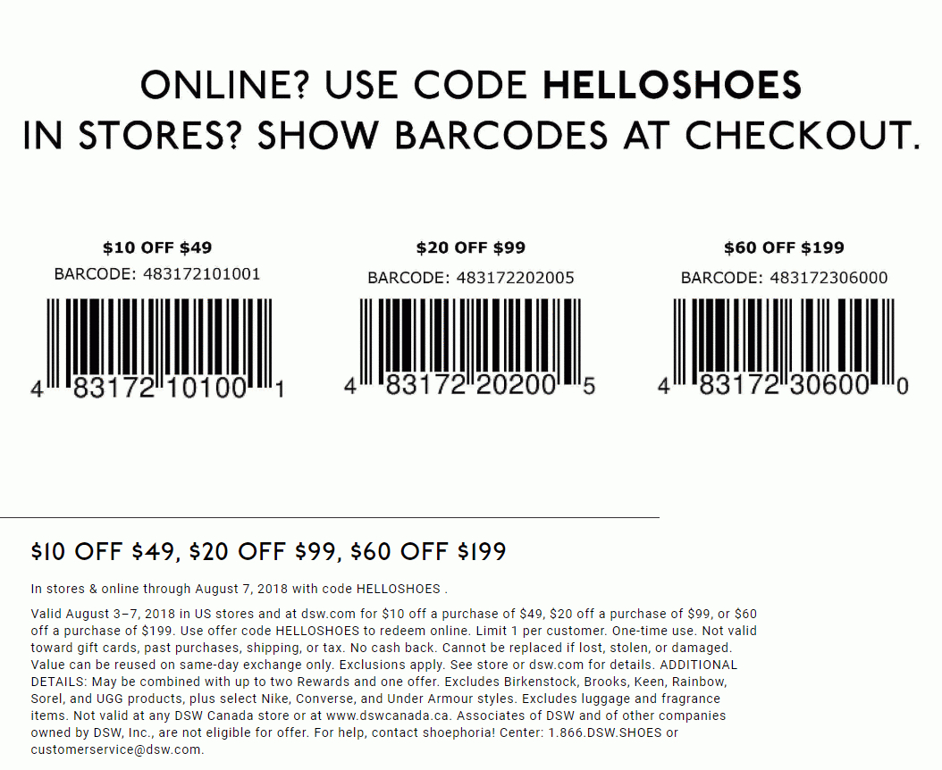 Free Printable Coupons For Dsw Shoes Free Printable A To Z