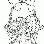 Easter Basket Coloring Page For Kids, Coloring Pages Printables Free   Free Printable Coloring Pages Easter Basket