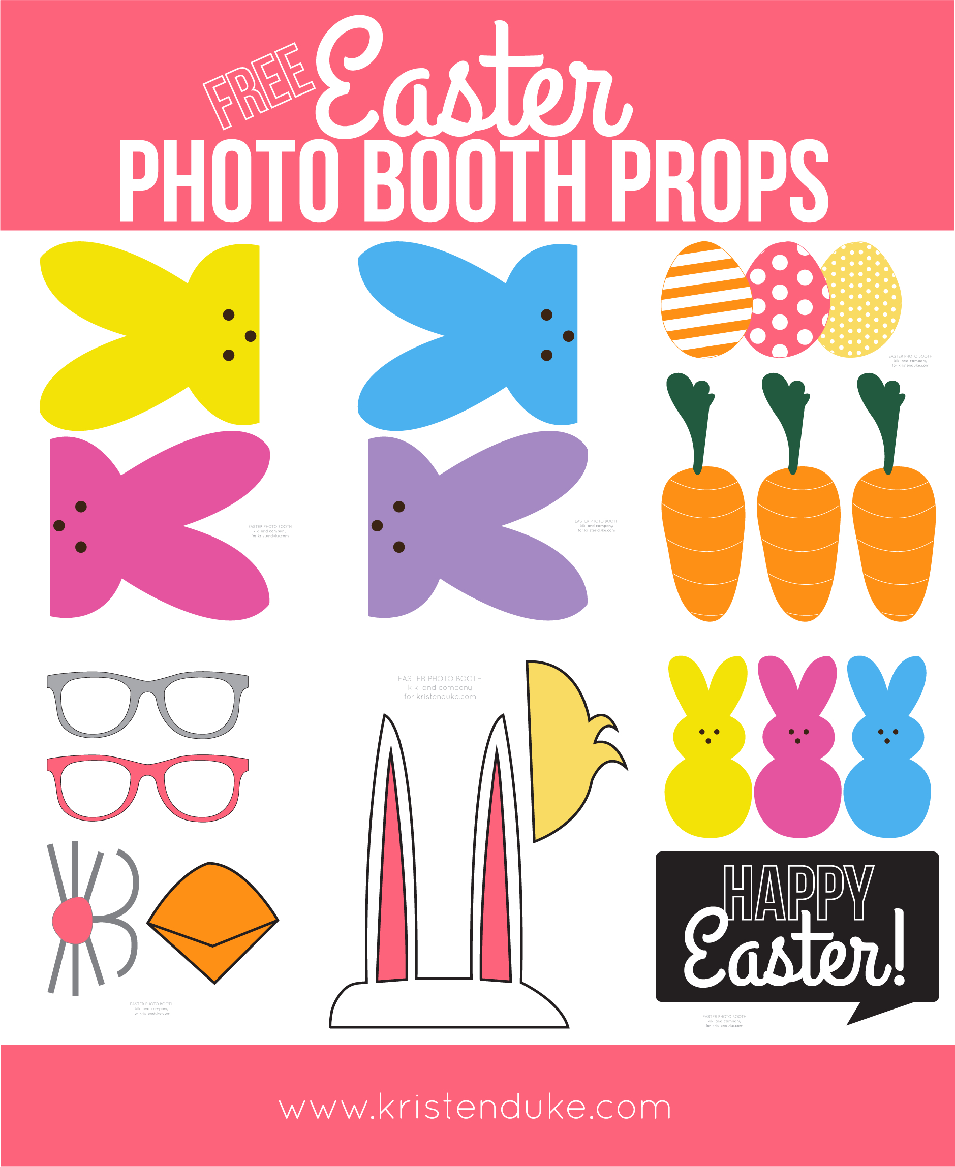 Easter Photo Booth Props From Capturing Joy With Kristen Duke - Free Printable Easter Images