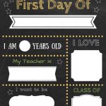Editable First Day Of School Signs To Edit And Download For Free   My First Day Of Kindergarten Free Printable