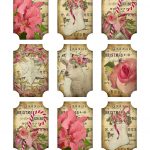 Ephemera's Vintage Garden: Free Printable: Rosy Christmas Gift Tags   Free Printable Vintage Christmas Tags For Gifts