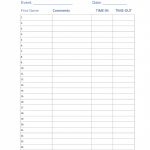 Excellent Free Signup Sheet Template Ideas Visitor Sign In Word   Free Printable Sign In Sheet