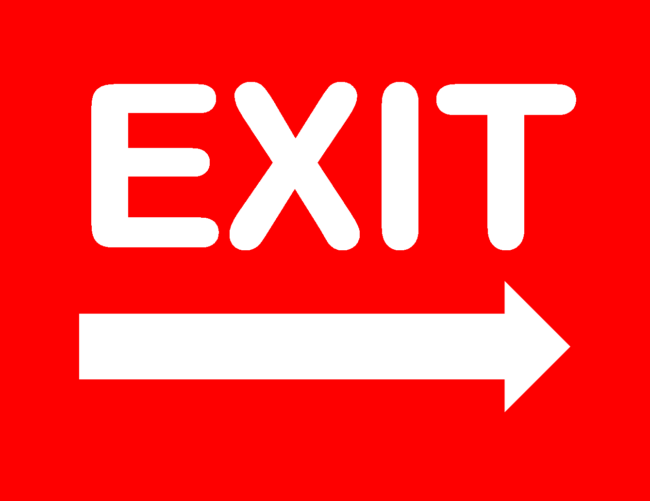 Free Printable Not An Exit Sign Free Printable A to Z