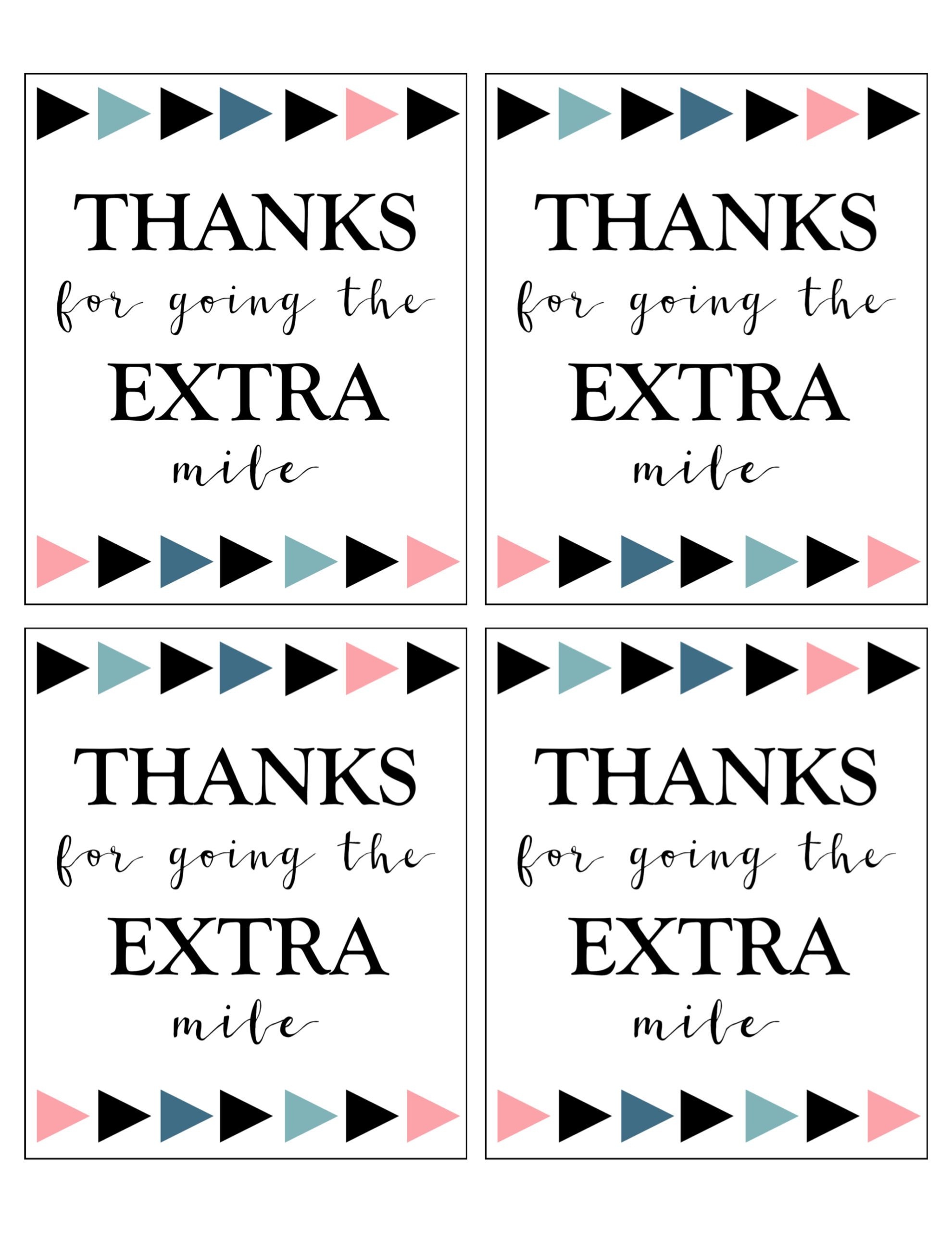 Extra Gum Thank You Printable - Paper Trail Design - Free Printable Volunteer Thank You Cards