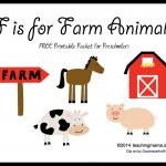 F Is For Farm Animals    Letter F Printables   Free Printable Farm Animals