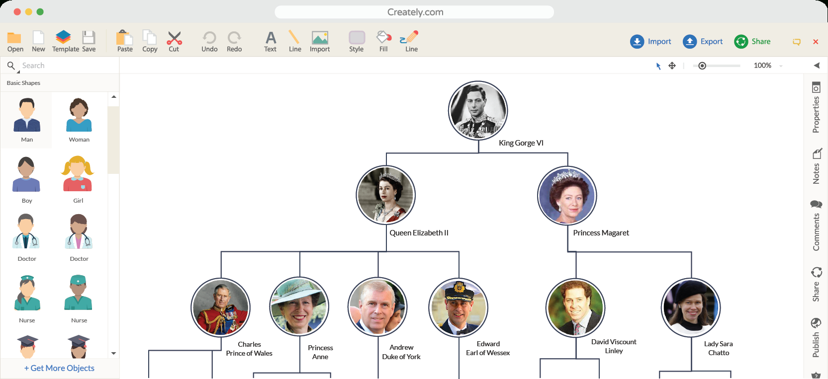 Family Tree Maker Creately Family Tree Online Creately Family 