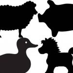Farm Animal Silhouettes For Barnyard Birthday Party Cutouts. Cut   Free Printable Farm Animal Cutouts
