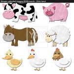 Farm Animals Cut Outs   Kaza.psstech.co   Free Printable Farm Animal Cutouts