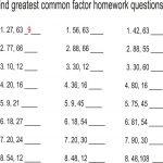 Find The Greatest Common Factor | Math | Factors, Multiples, Math   Free Printable Greatest Common Factor Worksheets