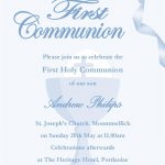 First Holy Communion Invitations For Boys   Anarchistshemale   Free Printable 1St Communion Invitations