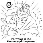 For Thine Is The Kingdom And The Power And The Glory Forever, Amen   Free Printable Lord&#039;s Prayer Coloring Pages
