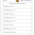 Fraction Multiplication   Free Printable First Grade Fraction Worksheets