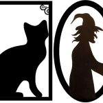 Framed Creepy Silhouette Decorations (Free Halloween Printable   Free Printable Halloween Decorations Scary