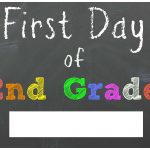 Free Back To School Printable Chalkboard Signs For First Day Of   First Day Of Second Grade Free Printable Sign