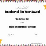 Free Certificate Of Appreciation For Teachers | Customize Online   Free Printable Certificates For Teachers