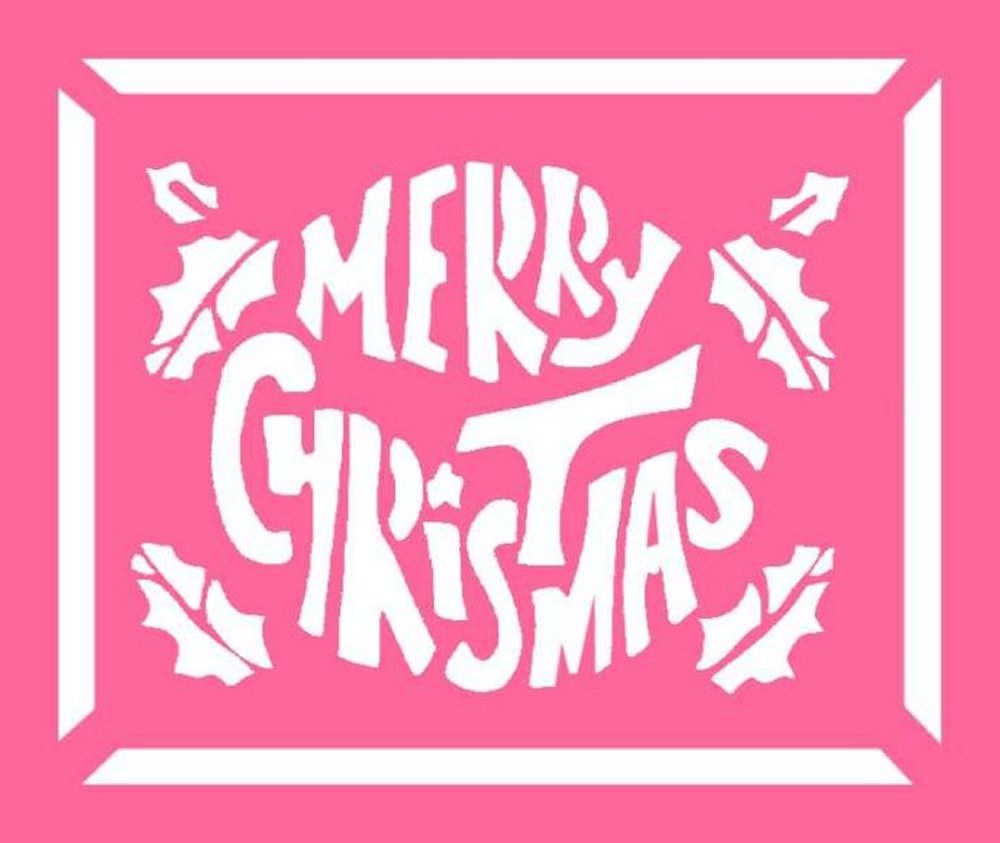 Free Christmas Stencils - Advent Craft Ideas For Children To Cut-Out - Merry Christmas Stencil Free Printable