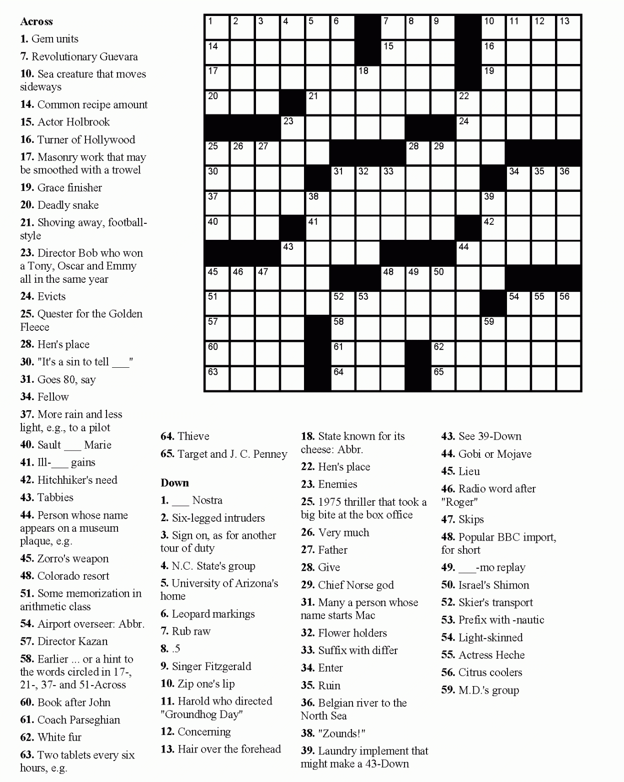 online puzzle maker crossword