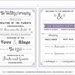 Free Downloadable Wedding Program Template That Can Be Printed   Free Printable Fan Wedding Programs