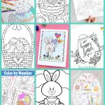 Free Easter Coloring Pages   Happiness Is Homemade   Free Printable Coloring Pages Easter Basket