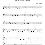 Free Easy Clarinet Sheet Music | Whiskey In The Jar   Free Printable Clarinet Music