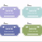 Free Editable Love Coupons For Him Or Her   Free Printable Coupon Templates