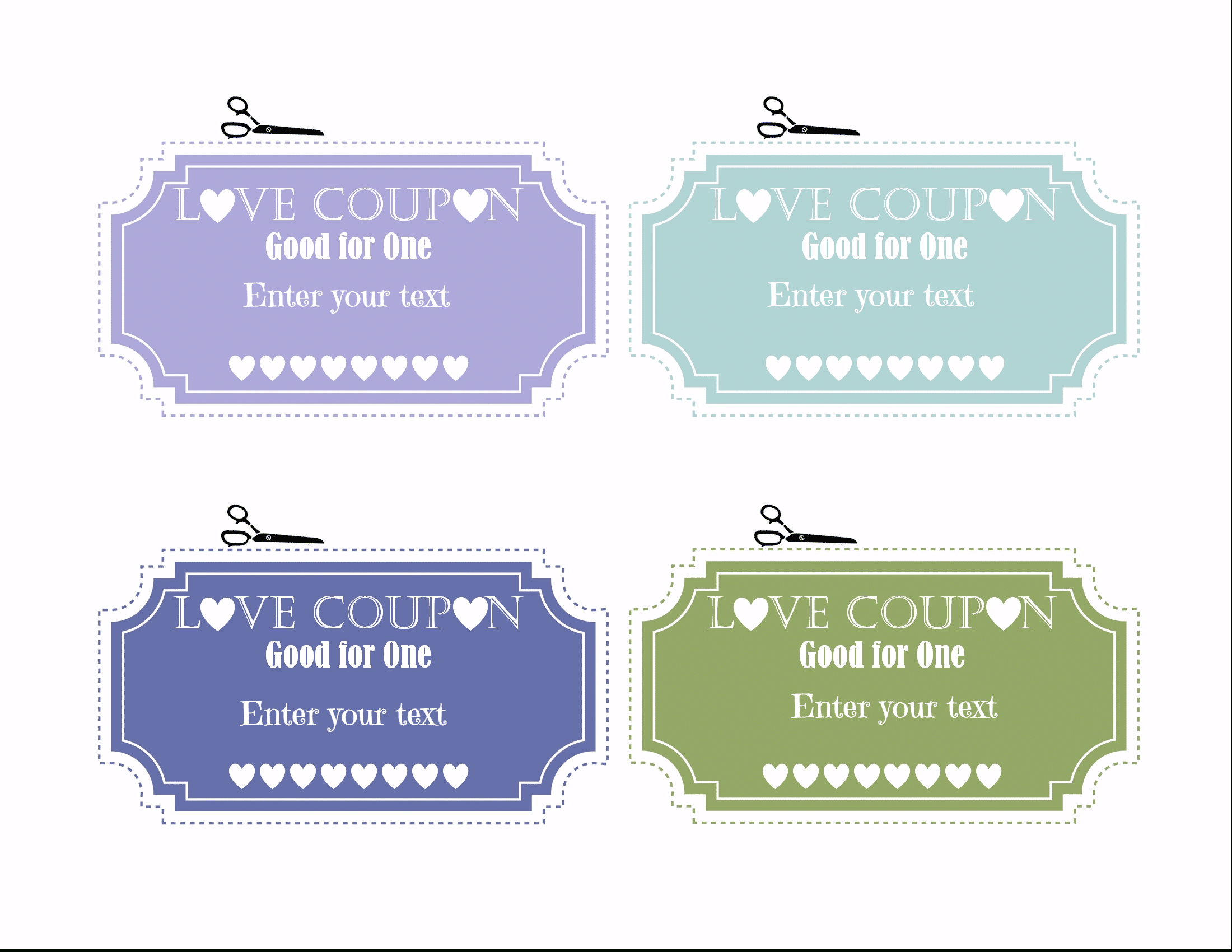 Free Editable Love Coupons For Him Or Her - Free Printable Coupon Templates