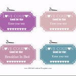 Free Editable Love Coupons For Him Or Her   Free Printable Love Certificates For Him