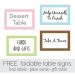 Free Favor Tags For Parties | Cutestbabyshowers   Free Printable Baby Shower Table Signs