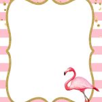 Free Flamingo Invitations Templates   Downloadable | Free Printable   Printable Invitation Templates Free Download
