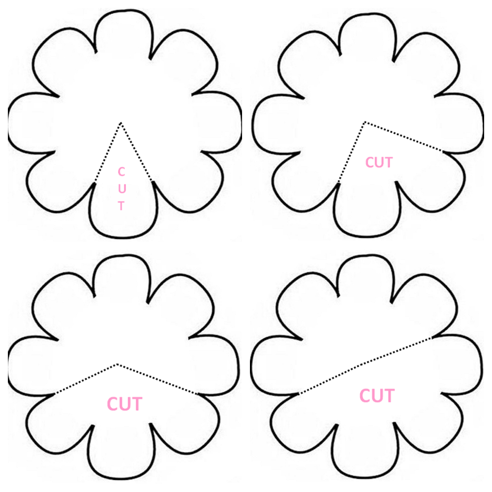 Free Flower Petals Template, Download Free Clip Art, Free Clip Art - 5 Petal Flower Template Free Printable