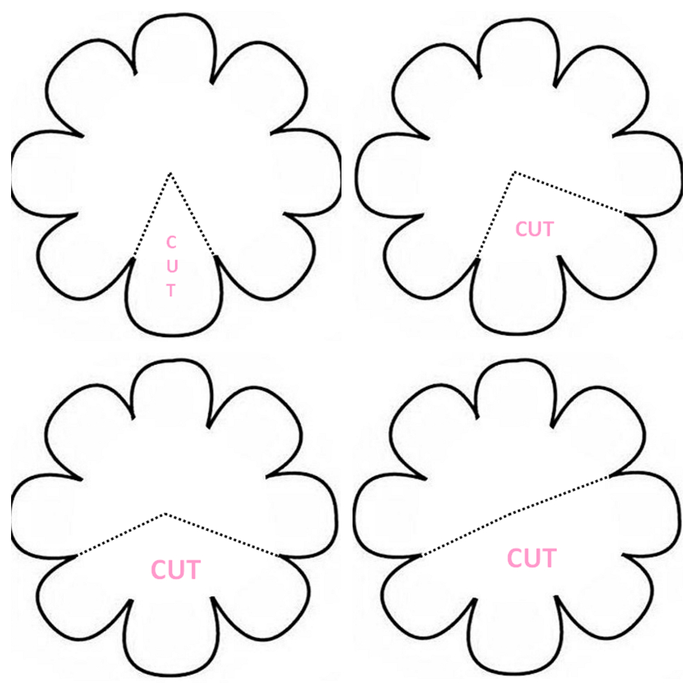 5 Petal Flower Template Free Printable Free Printable A To Z