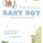 Free Free Printable Peter Rabbit Baby Shower Invitation | Free Baby   Free Printable Baby Registry Cards