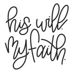 Free "his Will My Faith" Jeremiah 29:11 Hand Lettered Printable   Jeremiah 29 11 Free Printable