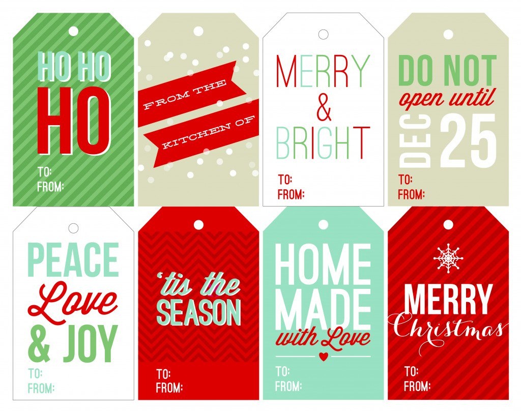 Free Holiday Printable Gift Tags - Free Printable Holiday Gift Labels