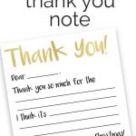 Free Kid's Thank You Note Printables | Christmas | Thank You Cards   Free Printable Volunteer Thank You Cards