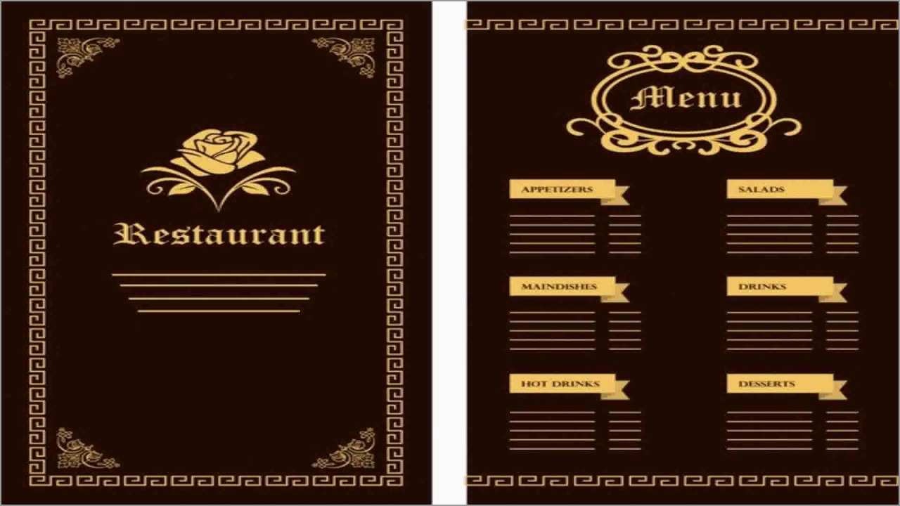 Free Menu Maker Template Best Of Design &amp;amp; Templates Menu Templates - Design A Menu For Free Printable