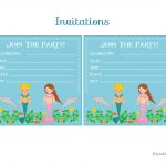 Free Mermaid Birthday Party Printables From Printabelle | Catch My Party   Mermaid Birthday Invitations Free Printable