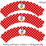 Free Mickey Mouse Cupcake Wrapper Printable | Digital Goodies   Free Printable Minnie Mouse Cupcake Wrappers