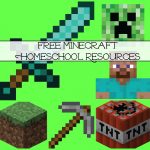 Free Minecraft Homeschool Resources: Printables, Crafts, Snacks   Free Printable Minecraft Activity Pages
