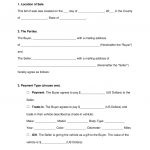 Free Motor Vehicle (Dmv) Bill Of Sale Form   Word | Pdf | Eforms   Free Printable Automobile Bill Of Sale Template