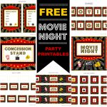 Free Movie Night Party Printablesprintabelle | Catch My Party   Movie Night Birthday Invitations Free Printable