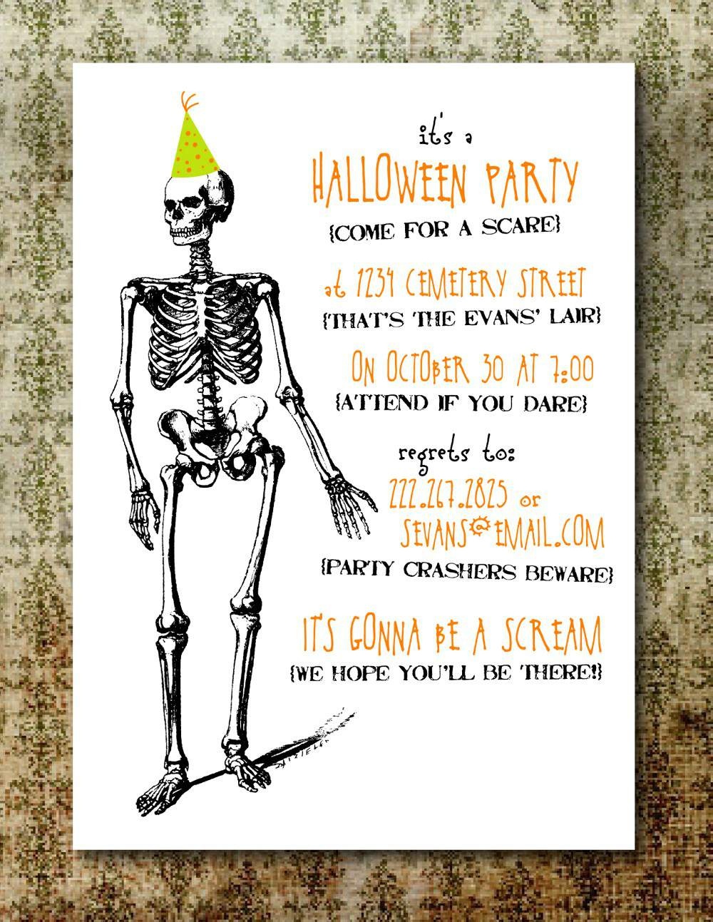 Free Online Halloween Invitations Printable Amazing Free Online - Free Online Halloween Invitations Printable