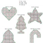 Free Plastic Canvas Magnet Patterns | Christmas Plaids   Pattern   Free Printable Plastic Canvas Patterns