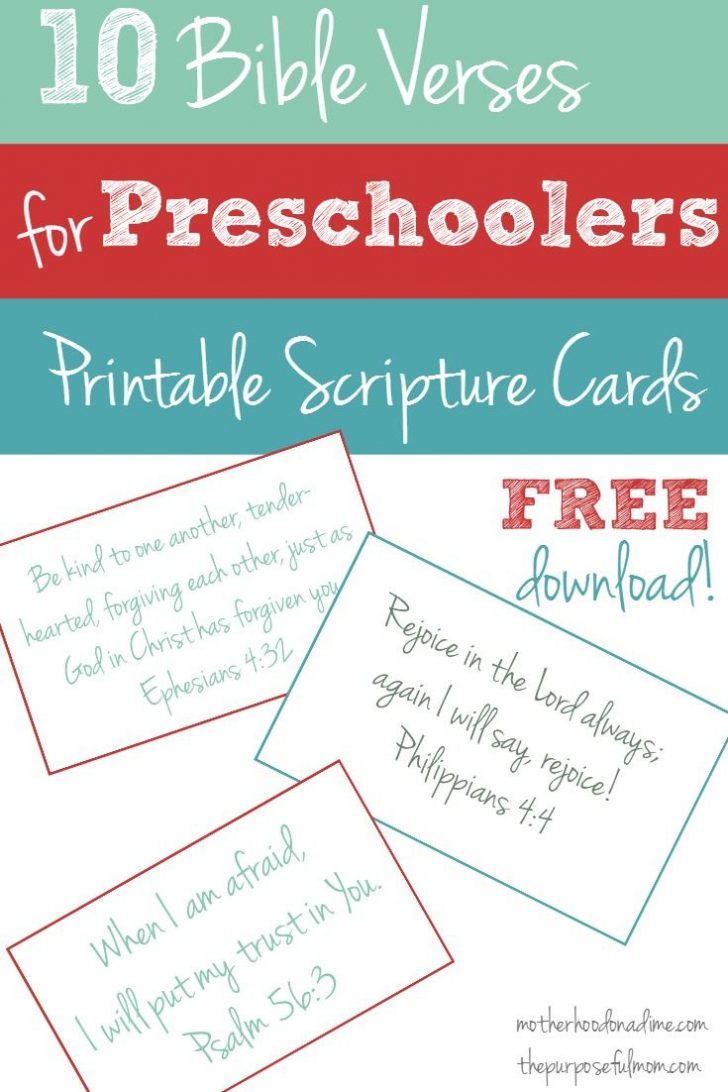 Free Printable Bible Verses For Children