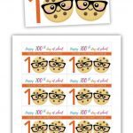 Free Printable: 100Th Day Of School   One Smart Cookie | Downloads +   100Th Day Of School Printable Glasses Free